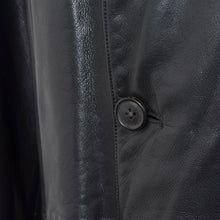 Laden Sie das Bild in den Galerie-Viewer, Seraphin Leder Trenchcoat Größe 54 - Schwarz
