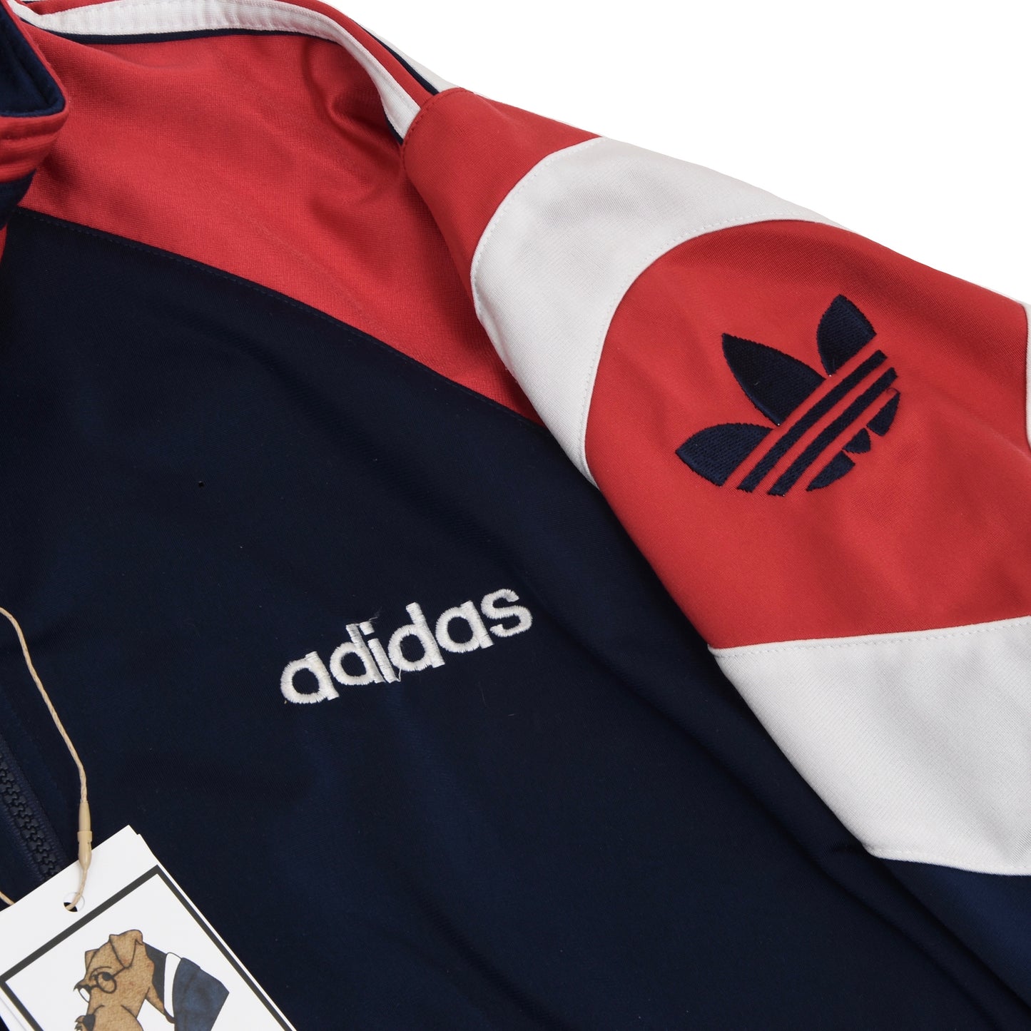 Vintage '90s Adidas Track Suit Size D7 - Red, White, Navy