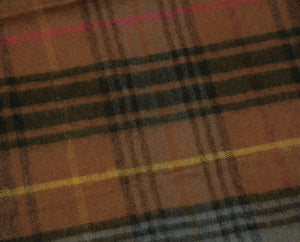 Karierter Wollschal by Harrison's of Scotland - Braun
