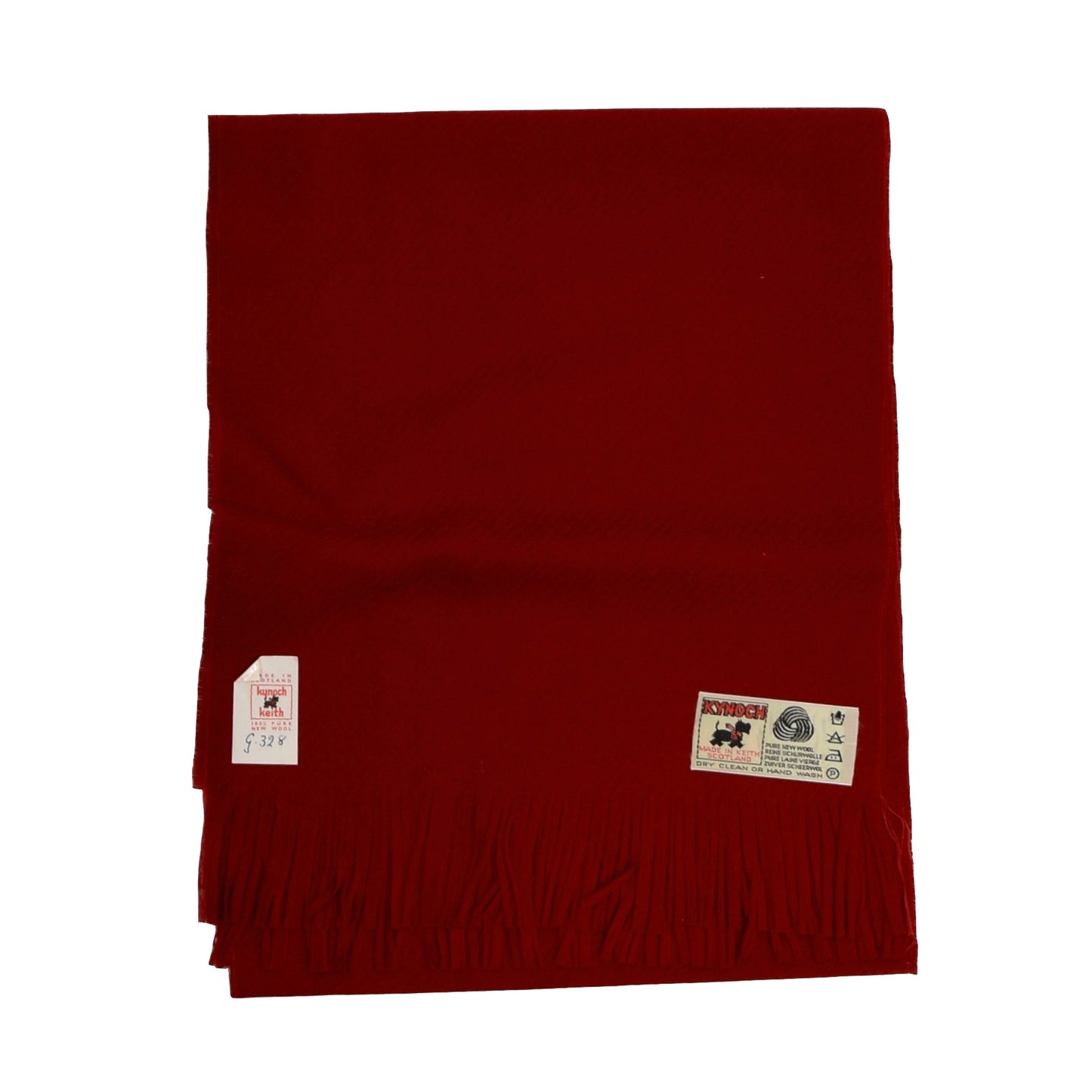NOS Kynoch of Scotland WoolScarf - Red