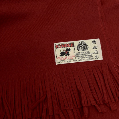 NOS Kynoch of Scotland WoolScarf - Red