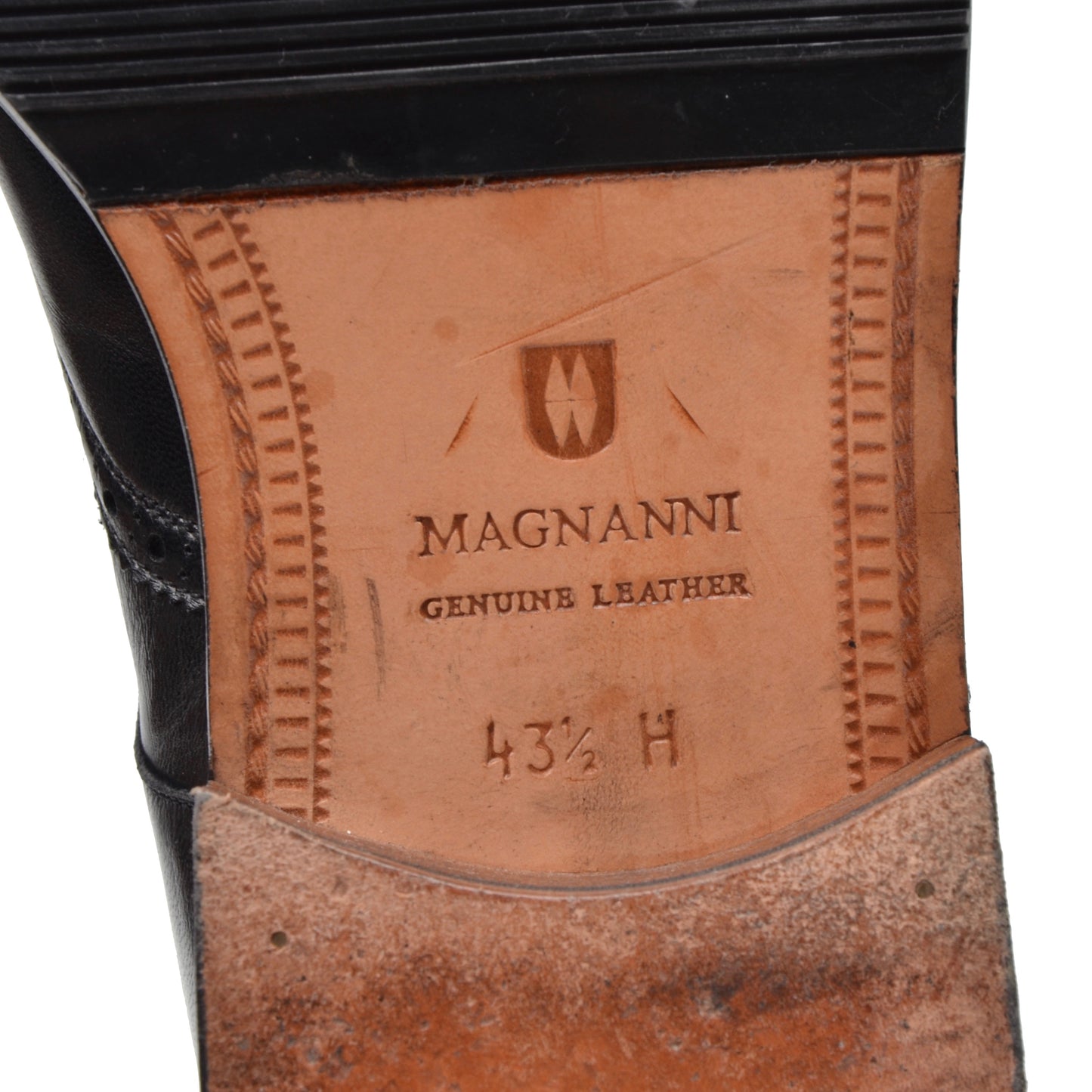 Magnanni Comfort Lederschuhe Größe 43,5 H Wide - Schwarz