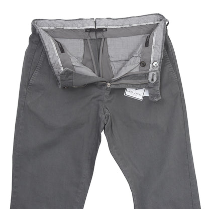 PT01 Skinny Fit Stretch Cotton Pants Size 48 - Grey