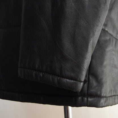 Brühl & Söhne Quilted Leather Jacket Size 50 - Black