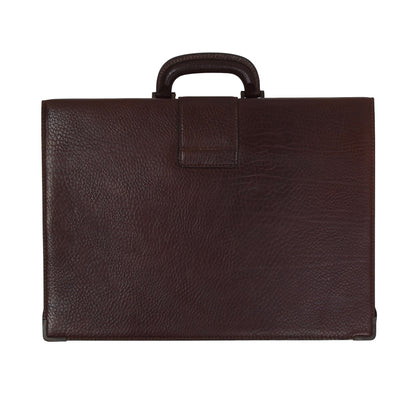 Lancel Paris Leather Briefcase - Burgundy-Brown
