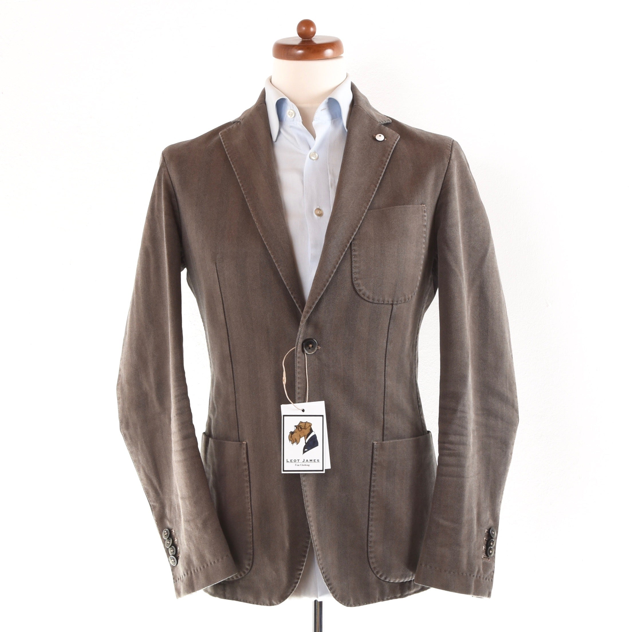 LBM 1911 Cotton Jacket Size 46 - Brown – Leot James