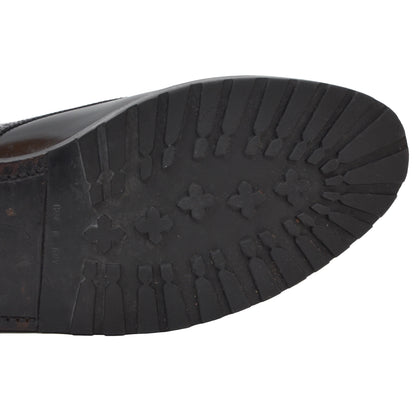 Alt Wien x Crockett &amp; Jones Shell Cordovan Schuhe Größe 8 E - Schwarz