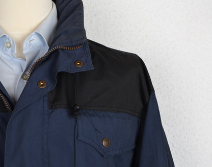 Fjällräven Classic Wear Poly/Cotton Shell Jacket Size S - Blue/Black