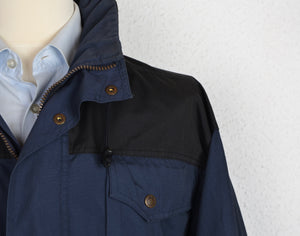 Fjällräven Classic Wear Poly/Cotton Shell Jacke Größe S – Blau/Schwarz