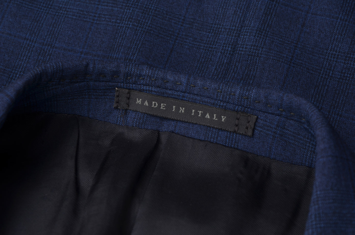 Luigi Bianchi Mantova Sartoria Suit Size 50 - Blue Plaid
