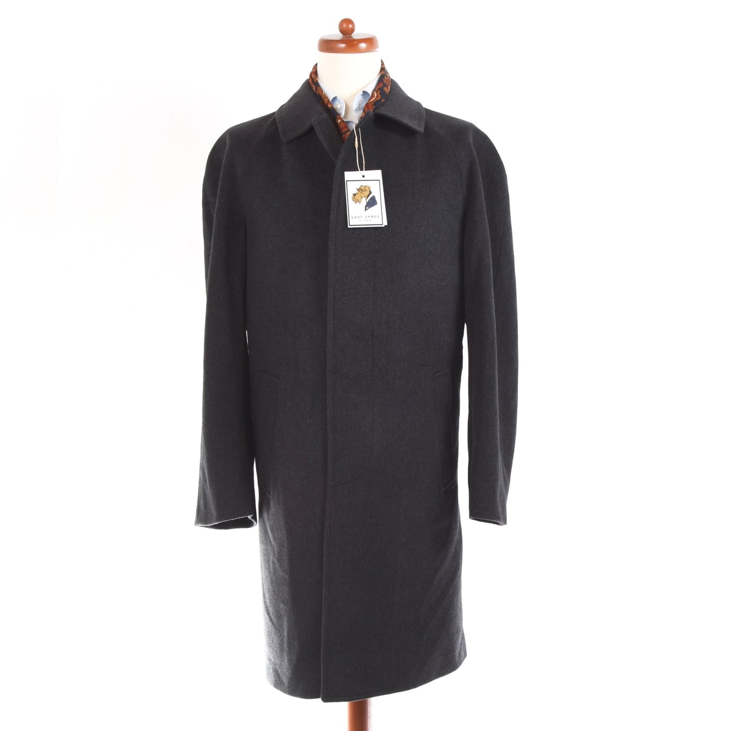 Facis Overcoat With Piacenza Fabric - Grey