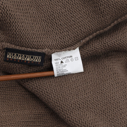 Napapijri Cotton Flag Sweater Size L - Brown