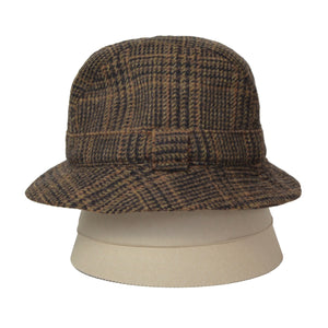 Lock &amp; Co. London Tweed Bucket Hat Größe 58 – Kariert