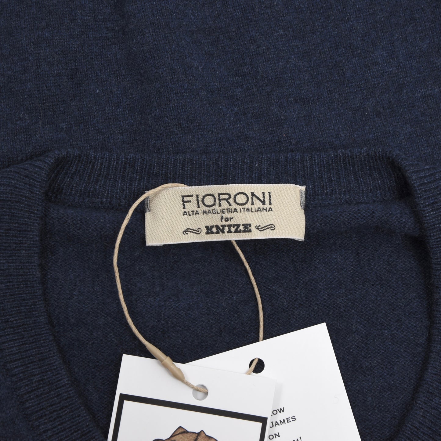 Fioroni for Knize Wien Cashmere Sweater Size 56 - Blue