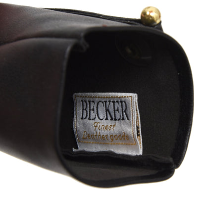 Becker Handmade Leather Keychain - Black