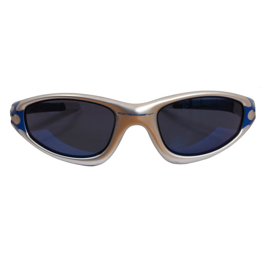 Oakley FMJ+ Gerade Jacke - Silber/Blaue Flammen/Ice Iridium