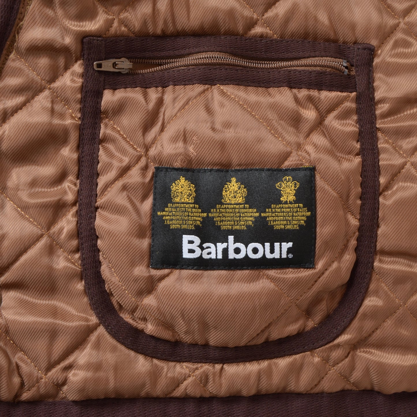 Barbour Squires Steppdecke Größe XL - Braun