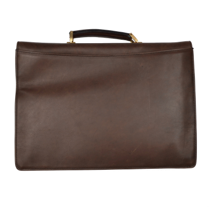 Rodeo by Mädler Oiled Leather Briefcase - Brown