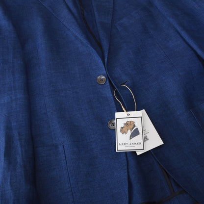 Paul Rosen Heritage Unstructured Wool Jacket Size 52 - Blue