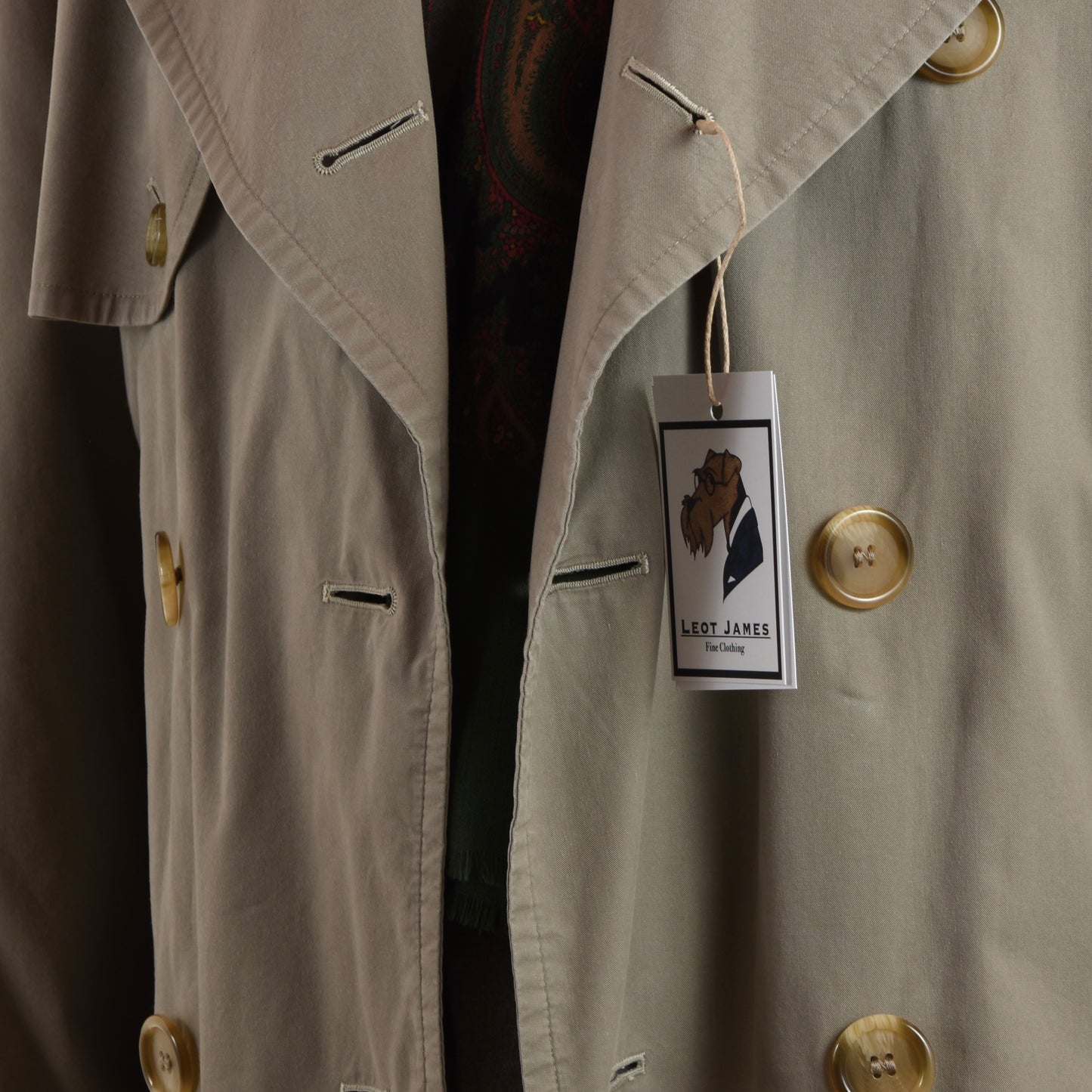 Vintage Burberys Double-Breasted Trench - Grey-Tan