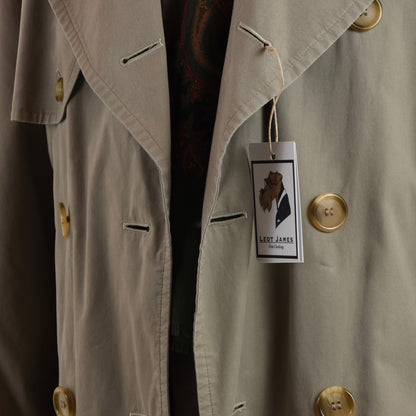 Vintage Burberys Double-Breasted Trench - Grey-Tan