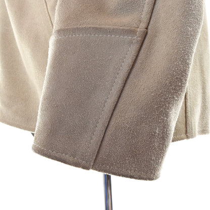 Suede Leather Jacket Size 56 - Beige/Sand