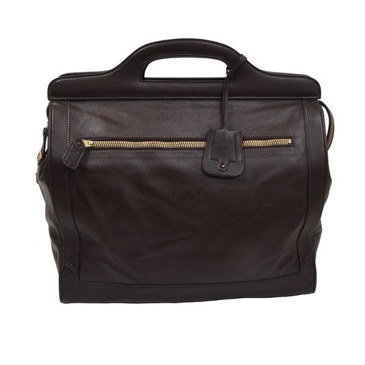 Leather Carry-On Bag - Brown