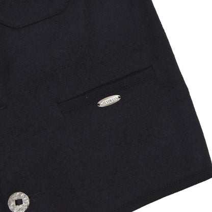 Giesswein Walkwool Sweater Vest/Trachtenweste Size 52 - Black