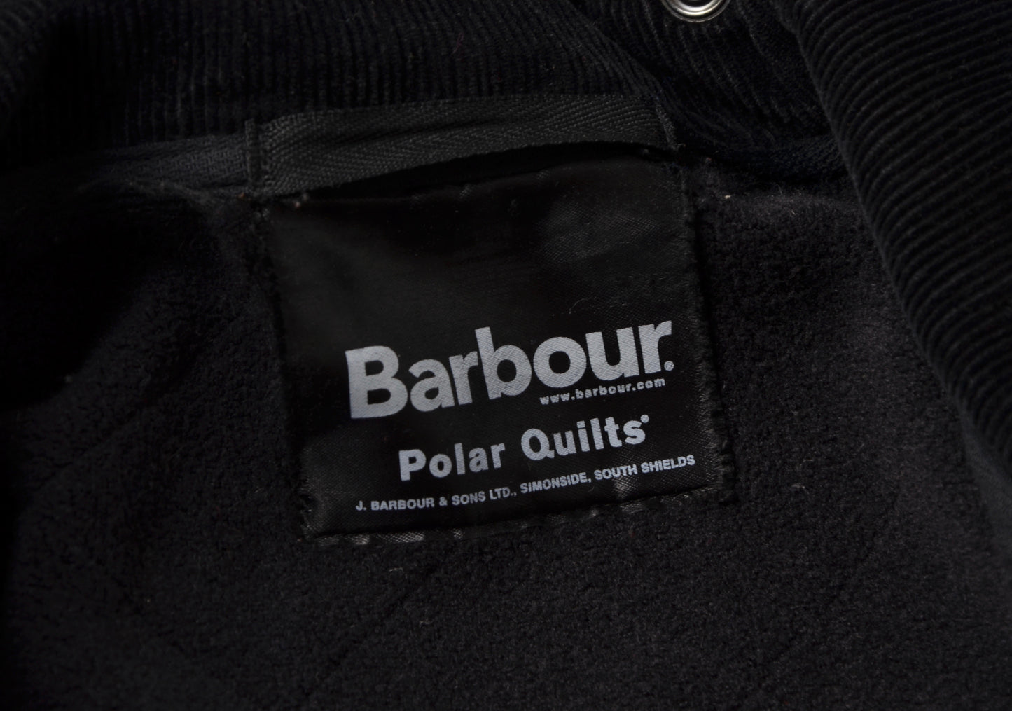 Barbour Polar Quilts Mantel Größe L – Schwarz