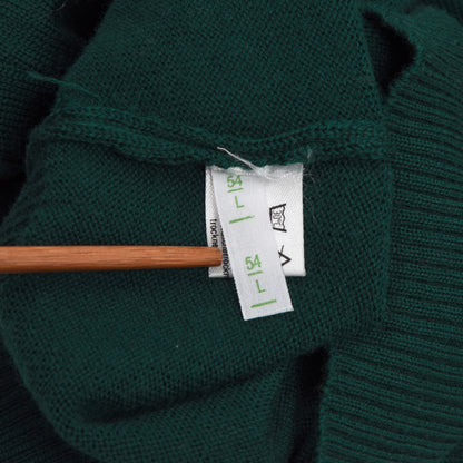März München Wollpullover mit V-Ausschnitt Größe 54 L - Grün