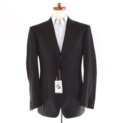 Ermenegildo Zegna Striped Wool Suit Size 52 - Black Stripes
