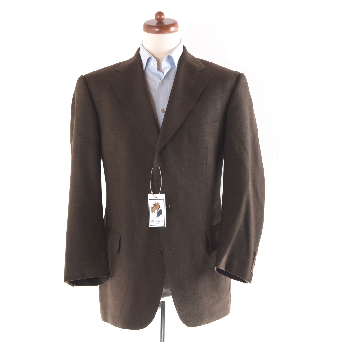Burberry London Wool/Linen/Silk Jacket Size 25 - Brown