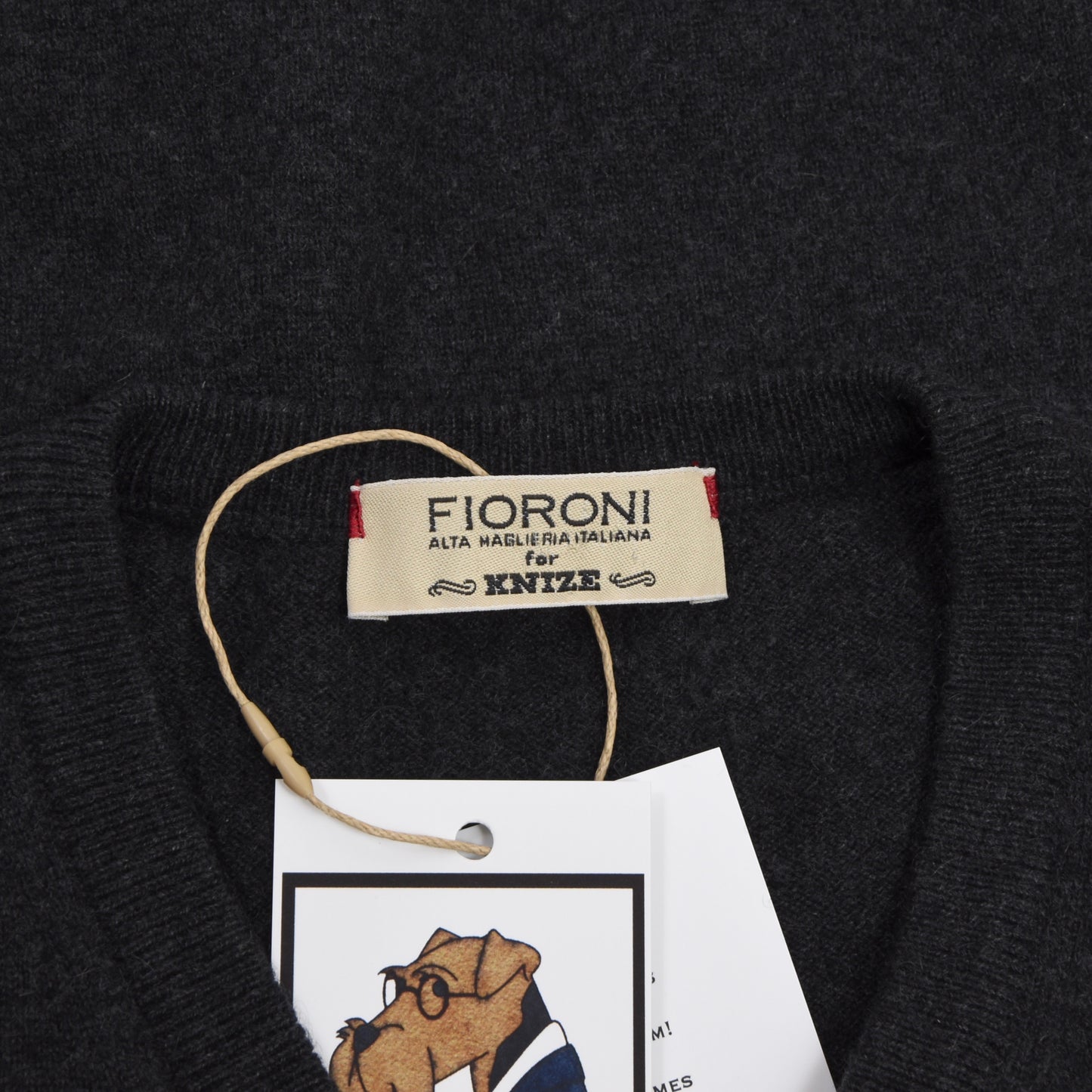 Fioroni for Knize Wien Kaschmirpullover Größe 56 - Anthrazit