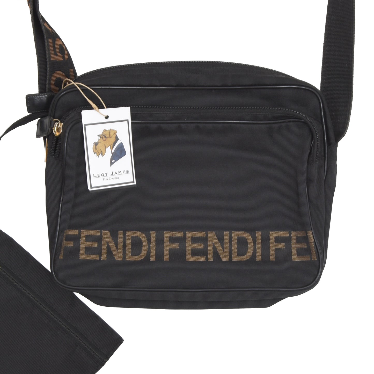 Vintage Fendi Cross Body Bag - Black