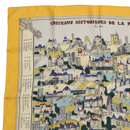 Hermès Paris Hugo Grygkar Chateaux Historiques de la France Seidenschal