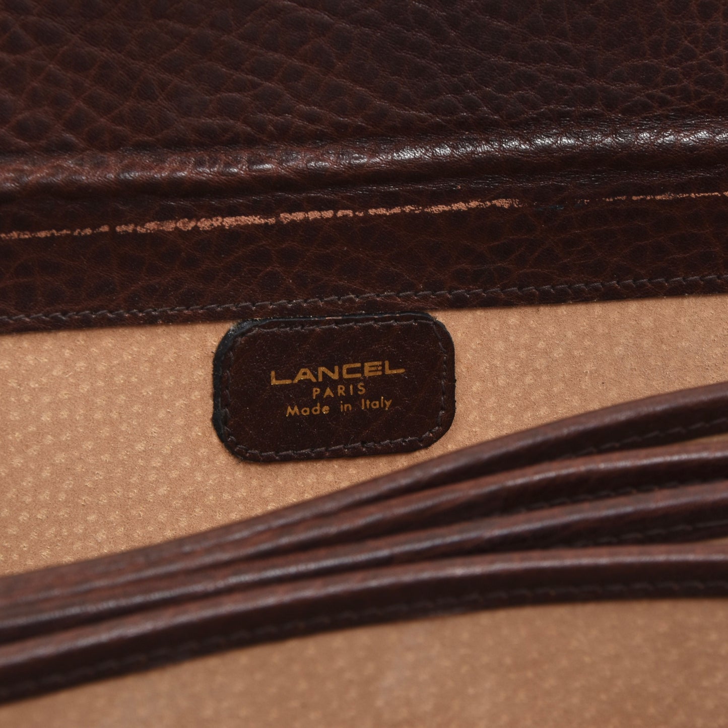 Lancel Paris Aktentasche aus Leder - Burgund-Braun
