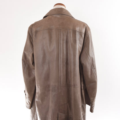 Vintage Yves Saint Laurent YSL Leather Trench - Brown/Taupe