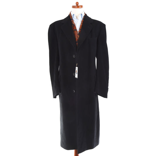 Royal Country Life 100% Cashmere Overcoat  - Black