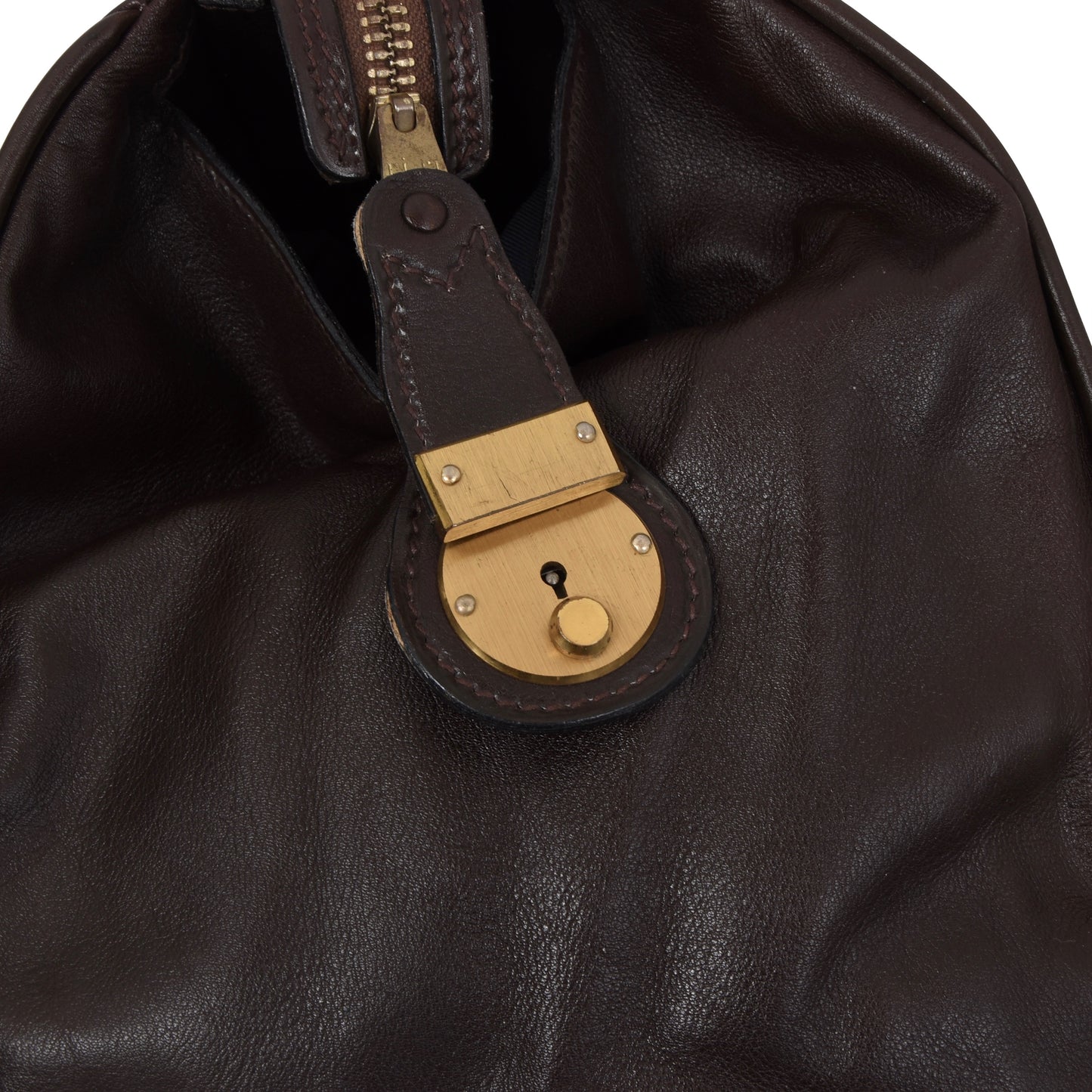 Leather Carry-On Bag - Brown