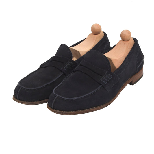 DH Pollak Suede Loafer Größe 11 - Marineblau