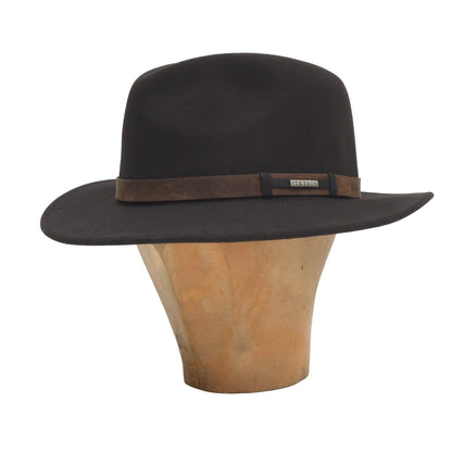 Stetson 'Sardis' VitaFELT Hut 7cm Krempe Größe 57 - Braun