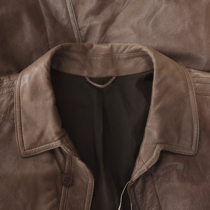 Vintage Yves Saint Laurent YSL Leather Trench - Brown/Taupe