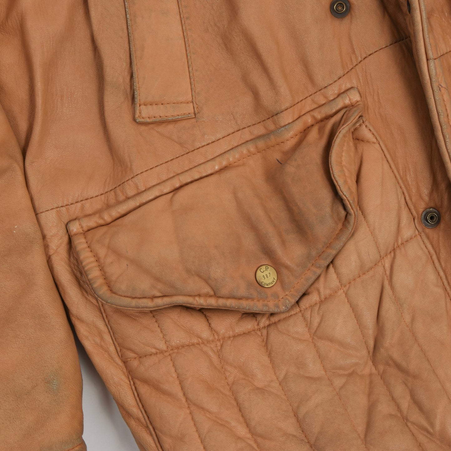 Jahrgang 1987 CP Company Lederjacke Größe 48 - Tan