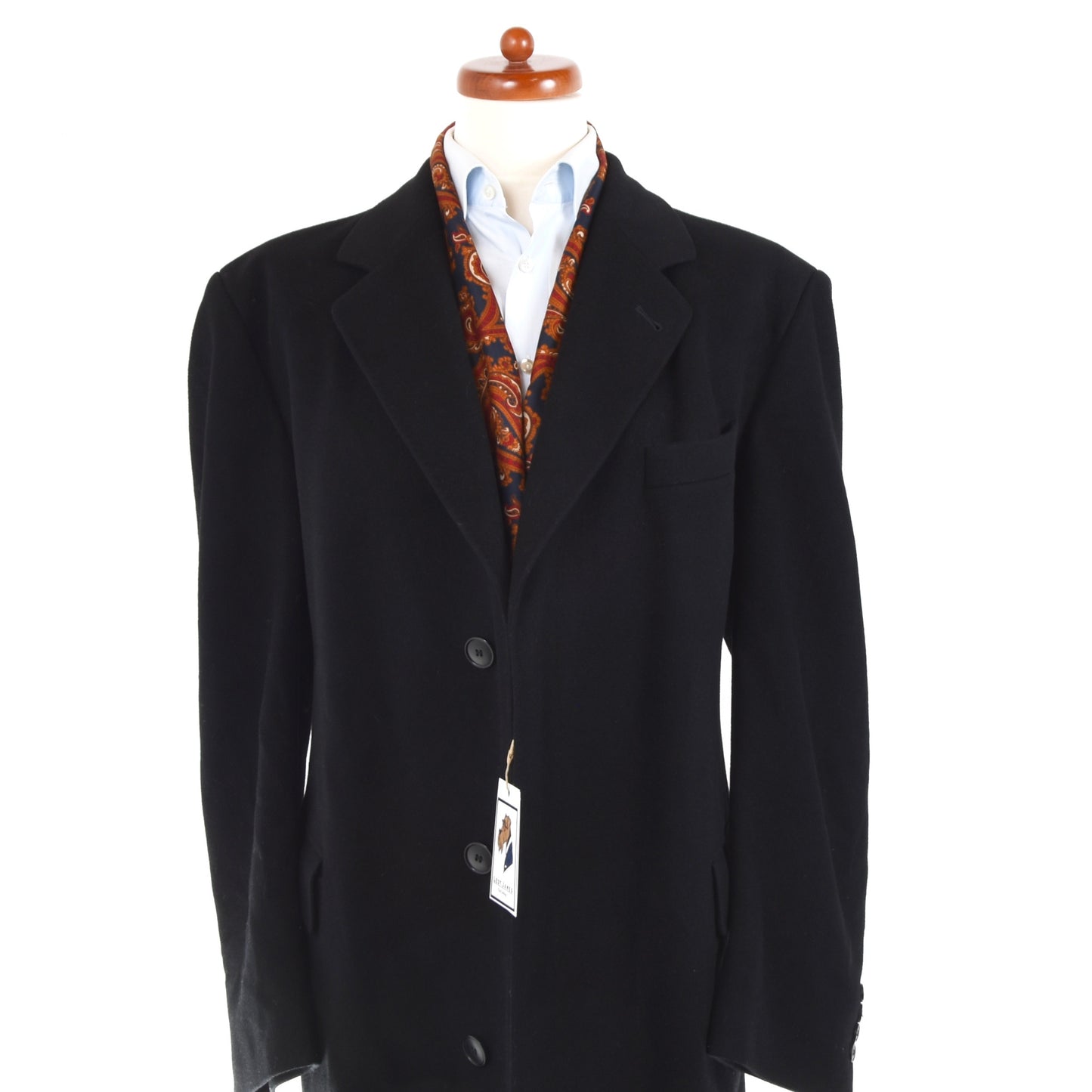 Royal Country Life 100% Cashmere Overcoat  - Black