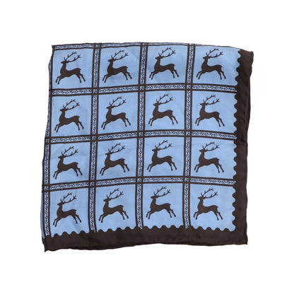 Striessnig Traditional Silk Pocket Square - Deer Print