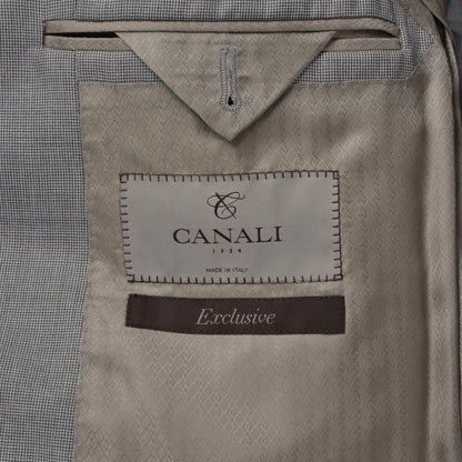Canali Exclusive Super 150s Anzug Größe 48 - Hellgrau