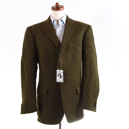 Friedrich Klotz Harris Tweed Jacke Größe 54 - Grün