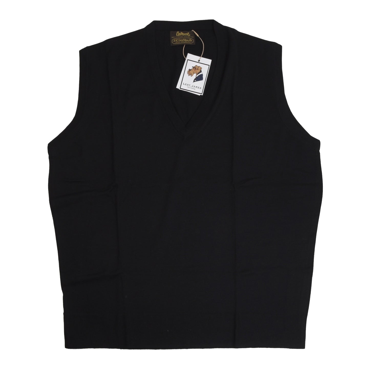 Coxmoore of England Sweater Vest Size 46in/117cm  - Black