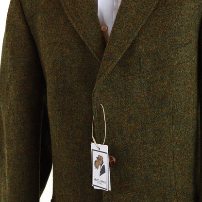 Friedrich Klotz Harris Tweed Jacke Größe 54 - Grün