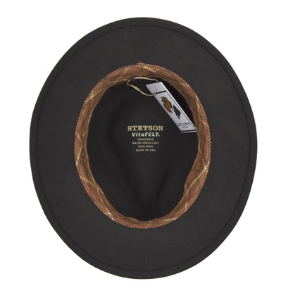 Stetson 'Sardis' VitaFELT Hut 7cm Krempe Größe 57 - Braun